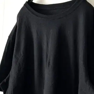애슬레틱 플레인 무지 티셔츠 L 블랙 검정 구제 의류