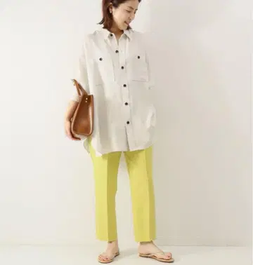 Spick & Span 린넨 라이크 셔츠 자켓
