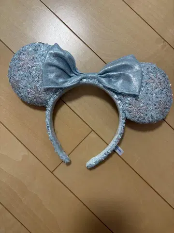 스카이블루 미니 귀 머리띠