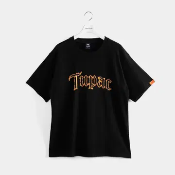 APPLEBUM Tupac Fire Logo 티셔츠 XL 블랙 2pac
