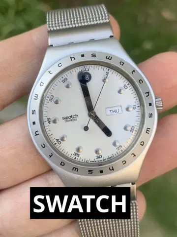 스와치 SWISS 스와치 쿼츠 남성용 작동 상품 빈티지