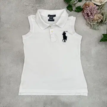 랄프 로렌 슬리브리스 폴로 셔츠 커스텀 핏 빅 포니