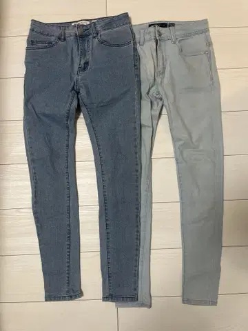 Bershka 슈퍼 스키니 데님 2종 세트 34