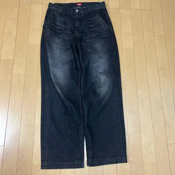 Order loose denim pants used black