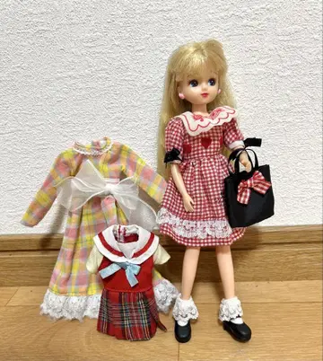 리카짱 본체와 옷 갈아입기 세트