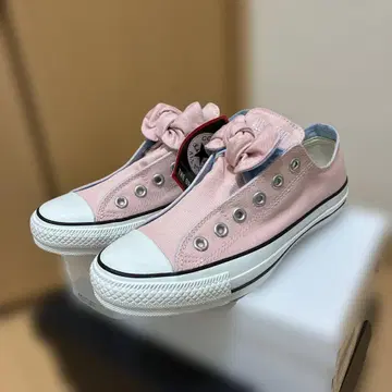 converse ALL STAR 핑크 슬립온 리본 포함 새상품