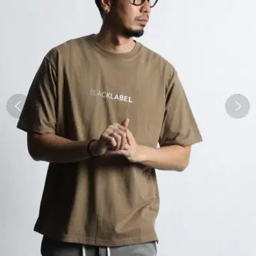 다퍼 블랙 라벨 흡습 속건성 센터 로고 티셔츠 M