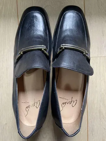 CA VA CA VA 다크 브라운 가죽 로퍼