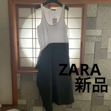 ZARA 자라 화이트 카키 택 포함 새상품 원피스