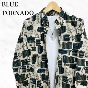 BLUE TORNADO 올 패턴 셔츠 긴팔 셔츠 상의