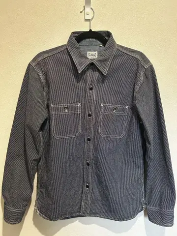 THE FLAT HEAD 히코리 워크 셔츠 size40