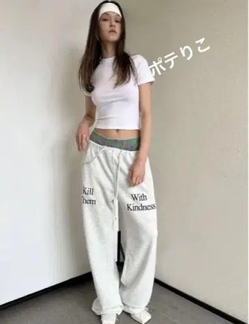 BADBLOOD 프린트 캐주얼 팬츠