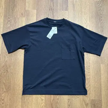 플라스테 스트레치 코튼 블렌드 포켓 티셔츠 블랙 M