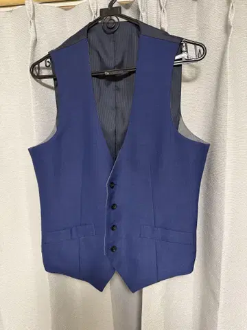 SUITSELECT 네이비 스트라이프 수트 베스트
