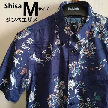 men's Shisa 카리유시 의류 M 사이즈 징베 셔츠 오키나와