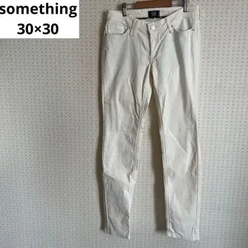 썸씽 에드윈 화이트 데님