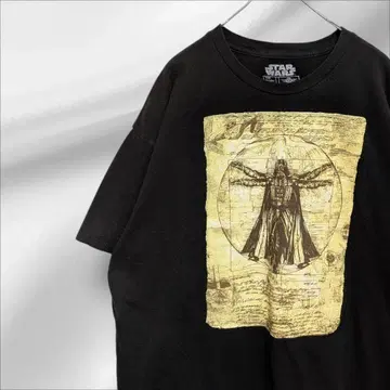 STARWARS x Vitruvian 베이더 아트 T 블랙 2XL