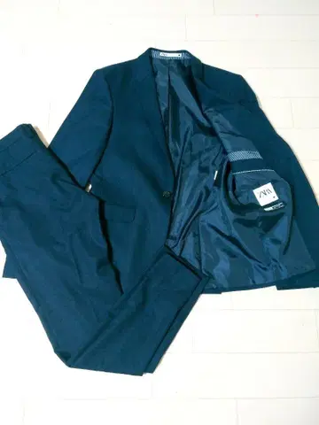 ZARA 자라 네이비 수트 셋업 쿨 컴포트