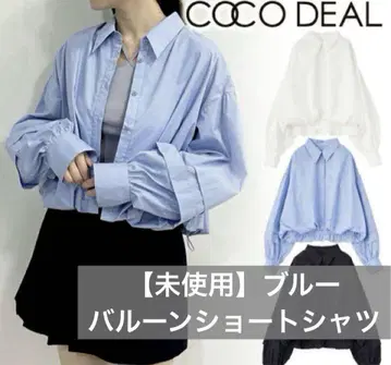 COCO DEAL 벌룬 숏 셔츠