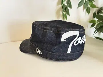 Tommy 데님 자수 로고 워크 캡