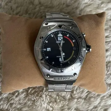 Seiko kinetic 아크투라 손목시계 자동 감기 시스루 백