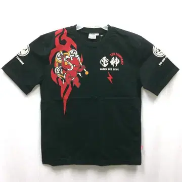 TEDMAN 반팔 T TDSS-573 풍신 & 번개 블랙 44 XL