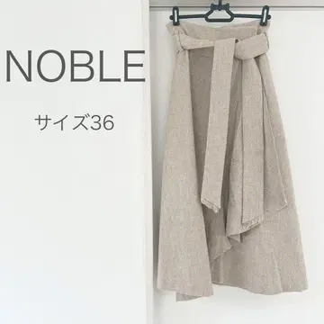 NOBLE 랩 스타일 플레어 스커트 36