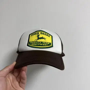 JOHN DEERE 메쉬 캡 화이트/브라운