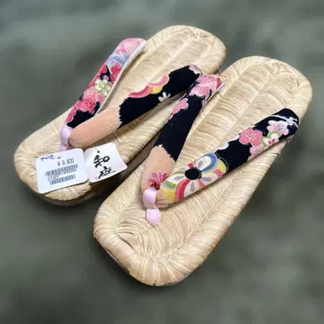 유카타용 일본 나막신, 여성용, 미사용 새상품 22-23 오동나무 사가미