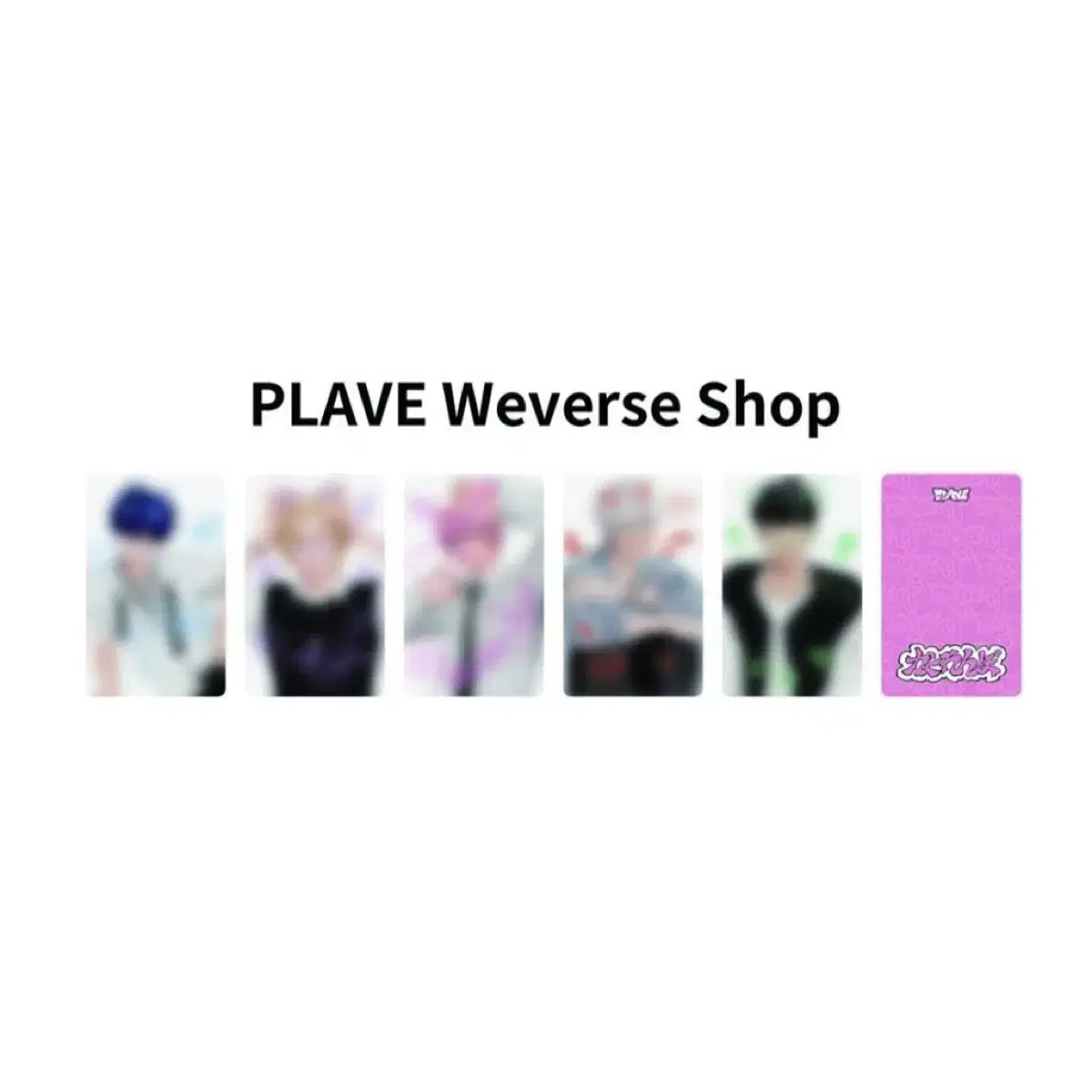 PLAVE Japan Weverse ld poca wts on Bunjang Global Site.
