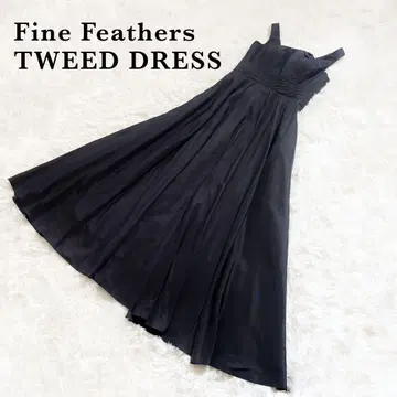 Fine feathers TWEED DRESS 드레스 리본 레이스업