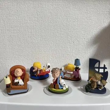 스누피 뮤지엄 한정 가챠 5개 세트