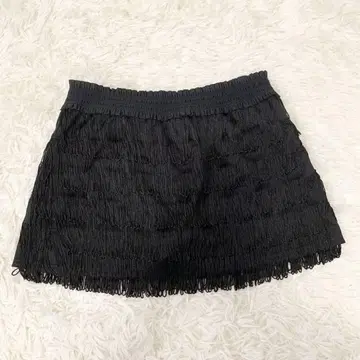 프린지 큐롯 팬츠 다크 코어 y2k 헤이세이 갸루 치마바지