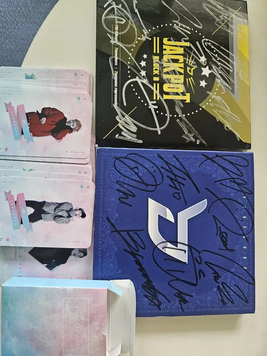 Block B Signed Album Zico Poker Card
