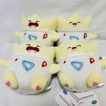 포켓몬스터 다양한 표정의 봉제 인형 토게피 4종 세트