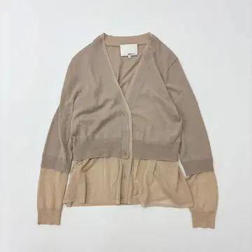 3.1 Phillip Lim 이종 소재 도킹 가디건 사이즈 S