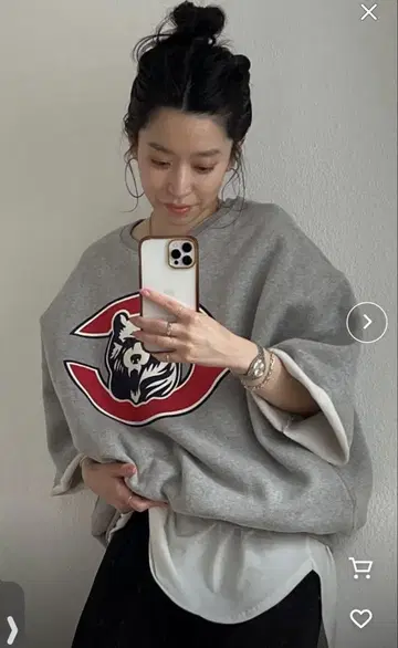 wee9s 자른 맨투맨 스웨터