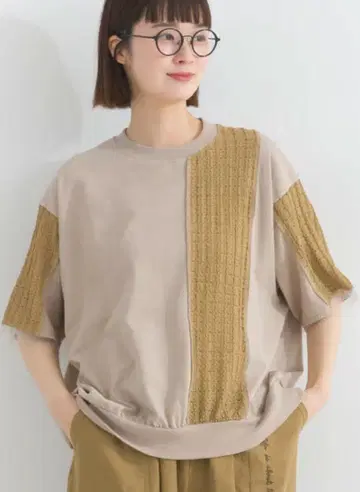 iriey 아이리 리지 이소재 절개 풀오버 그레이지