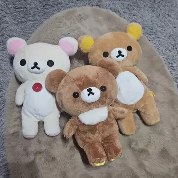 리락쿠마 코리락쿠마 차이로이코구마 봉제 인형 세트