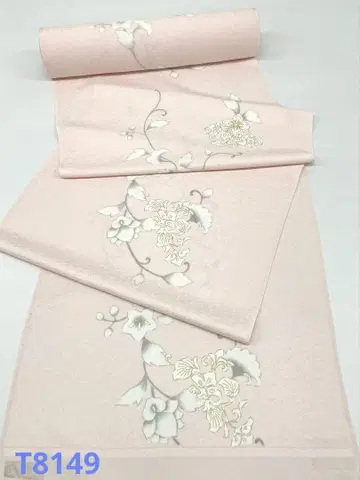 코몬 금색 문양 순수 실크 옷감