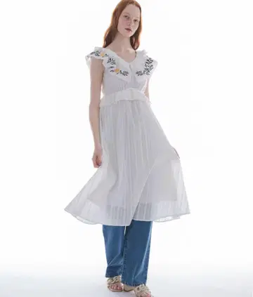 idem 이뎀 flower embroidery onepiece