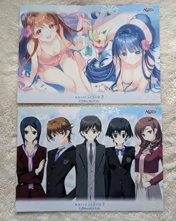 WHITE ALBUM2 런천 매트 오기소 유키나, 기마 카즈사 2장 세트