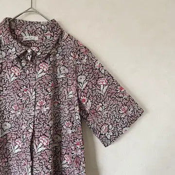 artipur 도쿄 칸칸 블록 프린트 셔츠 원피스 인도산