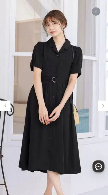 티어 클라세 11호 세탁 가능한 오픈 카라 셔츠 원피스