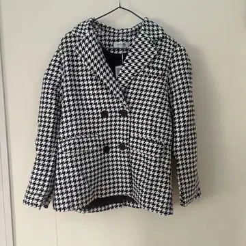 &lottie 하운드 투스 테일러드 자켓