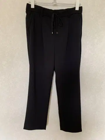 엘루라 Elura 엘코토나사마 보이기 편안한 테이퍼드 팬츠 블랙 M