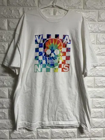 미국 빈티지 의류 VANS 레인보우 스컬 티셔츠 2XL