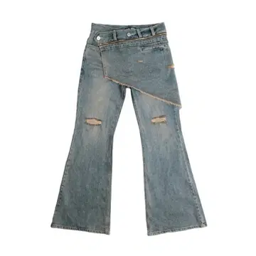ifeellucky - Denim Bootscut skirt pants | 브랜드 중고거래