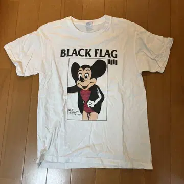 BLACK FLAG 미키 티셔츠 M