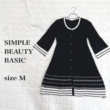 SIMPLE BEAUTY BASIC 블랙 니트 가디건 사이즈 M